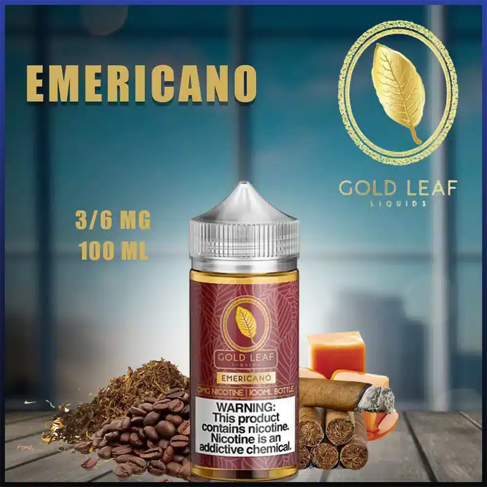 Emericano-by-gold-leaf-In-UAE.webp Gold Leaf Emericano E Juice 100ML - AED 55 - Image 1