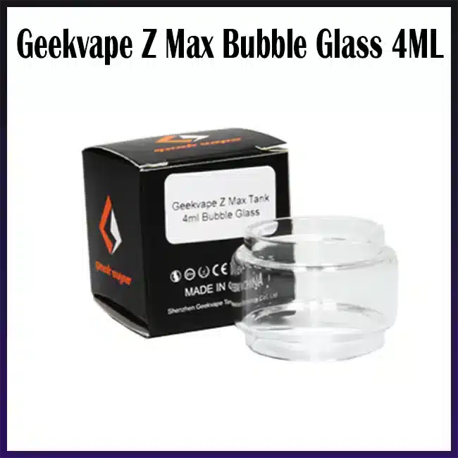 GeekVape-Z-Max-Tank-Replacement-4ml-Bubble-Glass.webp Geekvape Z Max Bubble Glass 4ML - AED 30 - Image 1