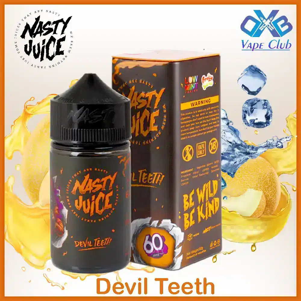 NASTY-JUICE-DEVIL-TEETH-60ML-NICOTINE-3MG.webp Devil Teeth Juice 60ml By Nasty Nicotine 3mg - Image 1