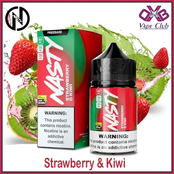 Strawberry Kiwi Nasty Modmate 60ml 3mg Freebase