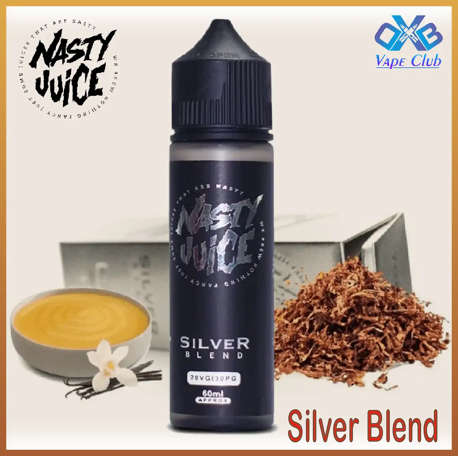 Silver-Blend-By-Nasty-Juice-60ml.webp Silver Blend By Nasty Juice 60ml - Image 1