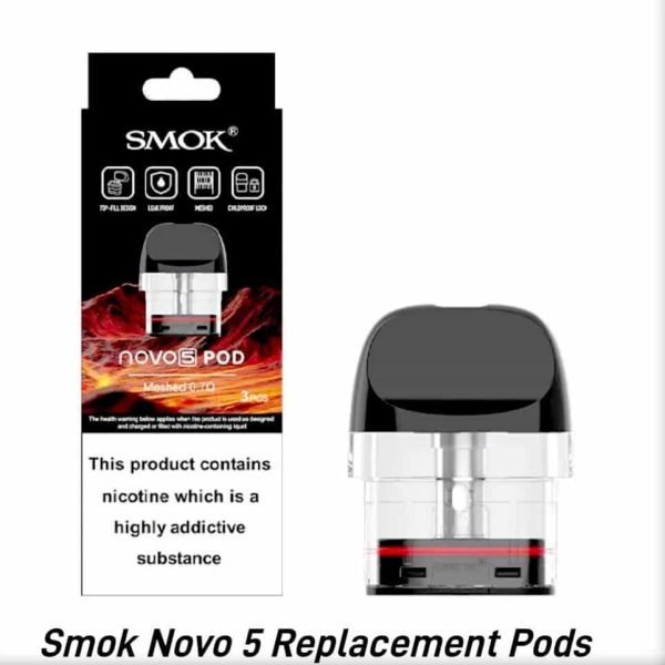 Smok Novo 5 Replacement Pods In Dubai UAE