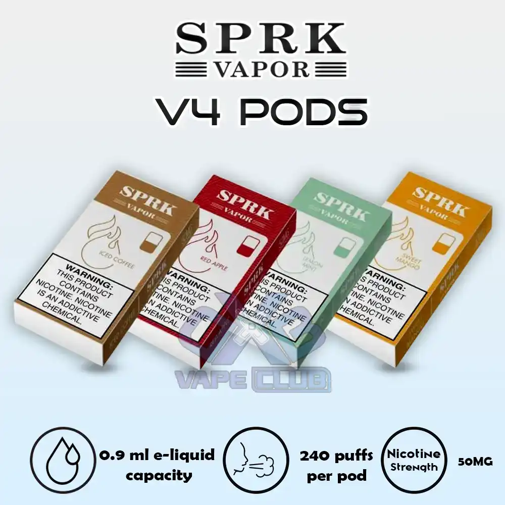 Sprk-Vapor-V4-Pods.webp Sprk Vapor V4 Pods (Compatible with Myle V4 Pod System) - Image 1