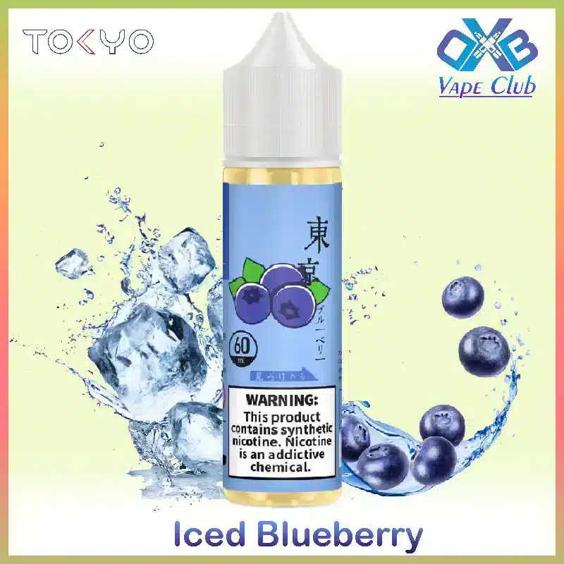 Tokyo-E-Liquids-Iced-Blueberry-60ml.webp Tokyo Iced Blueberry E-Liquid 60ml - AED 40 Dubai - Image 1