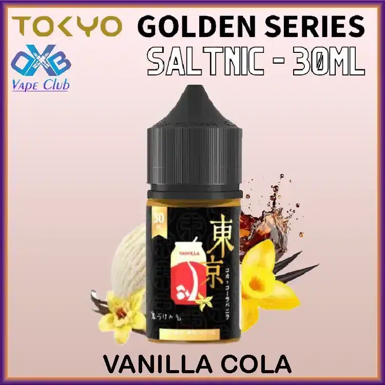 Tokyo-Golden-Series-Vanilla-Cola-Saltnic-30ml.webp Tokyo Vanilla Cola Golden Series Salt Nic 30ml - Image 1