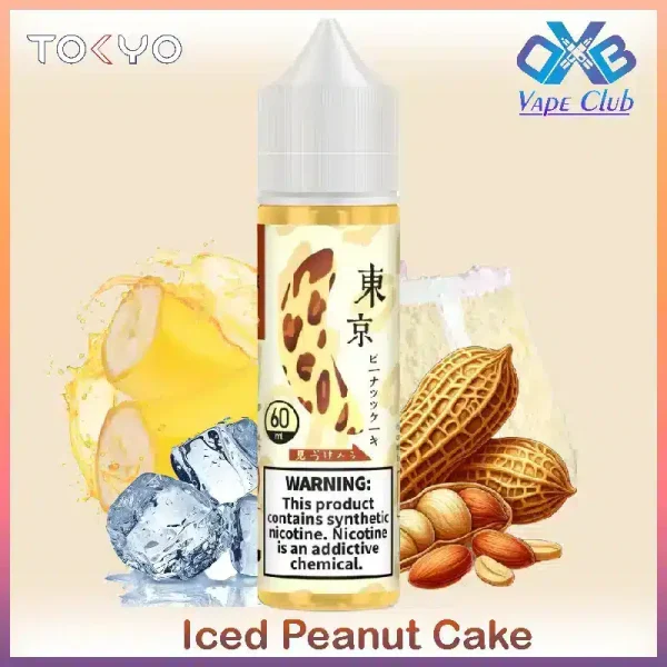 Tokyo Iced Peanut Banana Cake E-Juice 60ml - AED 40 Dubai