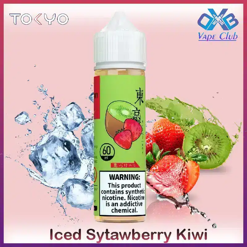 Tokyo-Iced-Sytawberry-Kiwi-60ml.webp Tokyo Iced Strawberry Kiwi E-Liquid 60ml - AED 40 Dubai - Image 1