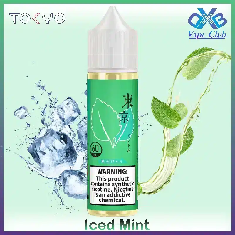 Tokyo-iced-Mint-60ml.webp Tokyo Iced Mint E-Liquid 60ml - AED 40 Dubai - Image 1