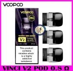 Voopoo Vinci V2 Pod Cartridge For Vinci pod Kit / Drag Nano 2 Kit / Vinci Pod Royal Edition Kit 2ml / Vinci Q Kit / Drag Nano 2 Nebula Edition Kit / Vinci Pod SE Kit 2ml (3pcs/pack) - Image 3