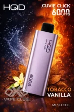 HQD Cuvie Slick 6000 Puffs Tobacco Vanilla