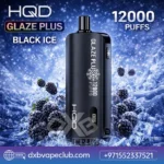 HQD Glaze Plus 12000 Puffs Black Ice