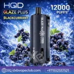HQD Glaze Plus 12000 Puffs Blackcurrant