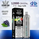 Al Fakher Crown Bar 12K Crystal V2 Disposable Grape