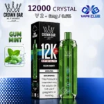 Al Fakher Crown Bar 12K Crystal V2 Disposable Gum Mint