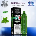 Al Fakher Crown Bar 12K Crystal V2 Disposable Mint