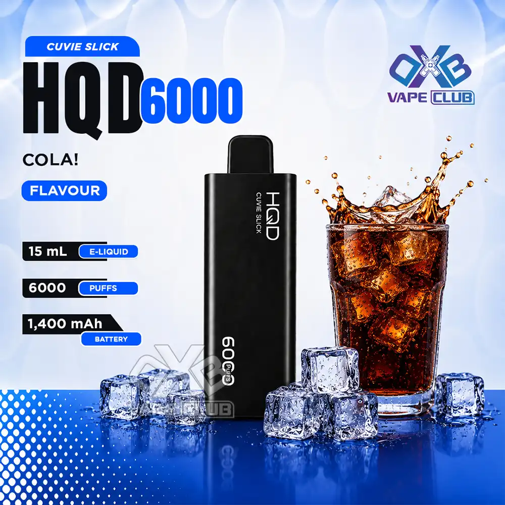 HQD Cuvie Slick 6000 Puffs Cola HQD Cuvie Slick 6000 Puffs Cola