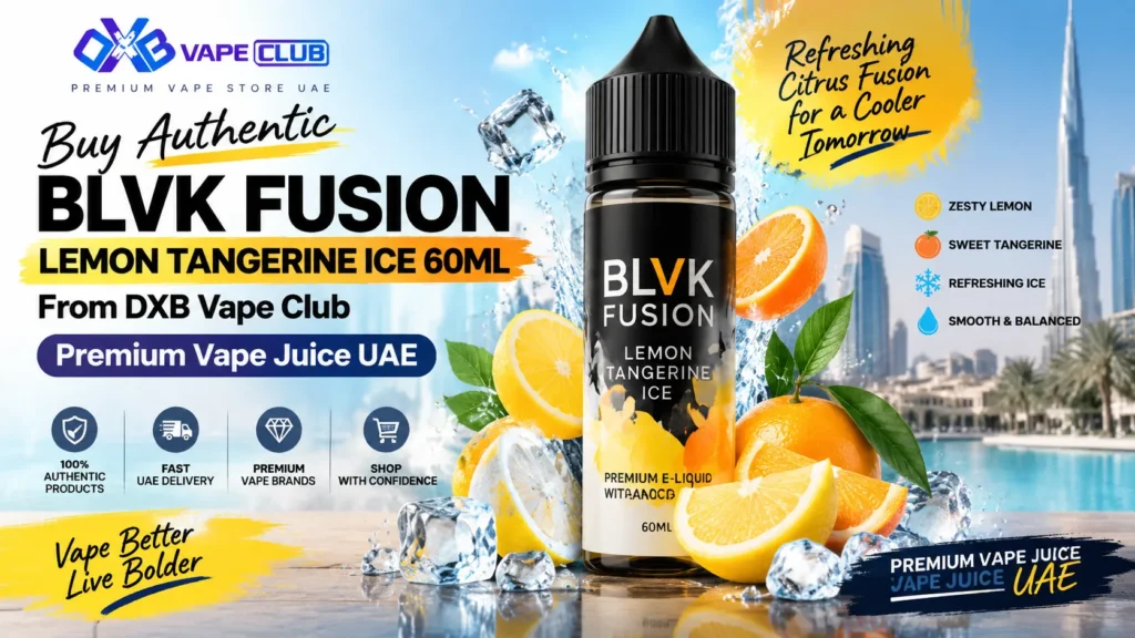 BLVK Fusion Lemon Tangerine Ice 60ml E Juice premium citrus vape flavor