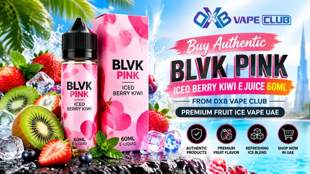BLVK Pink Iced Berry Kiwi E Juice