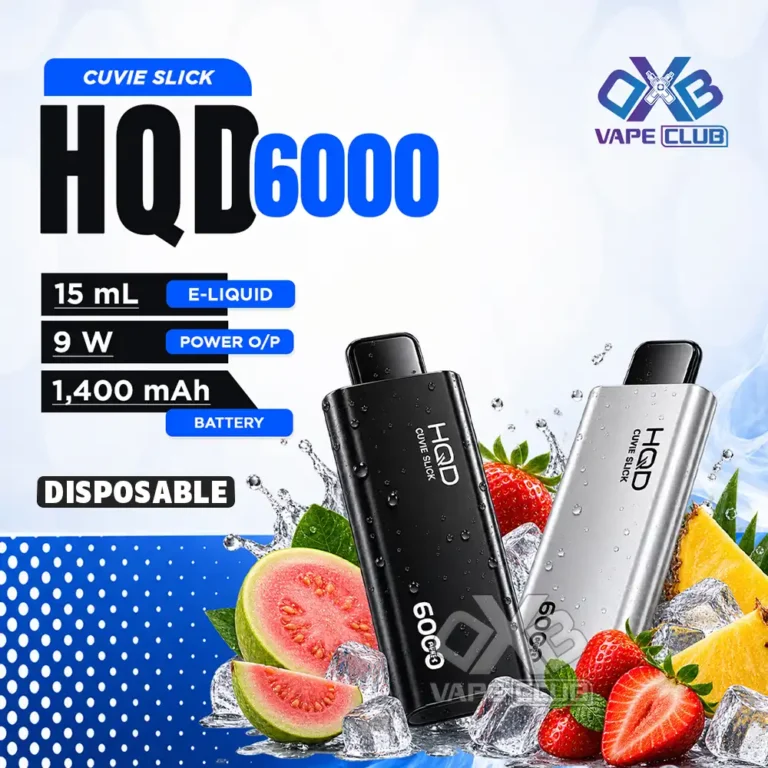 HQD Cuvie Slick 6000 Puffs Disposable Vape