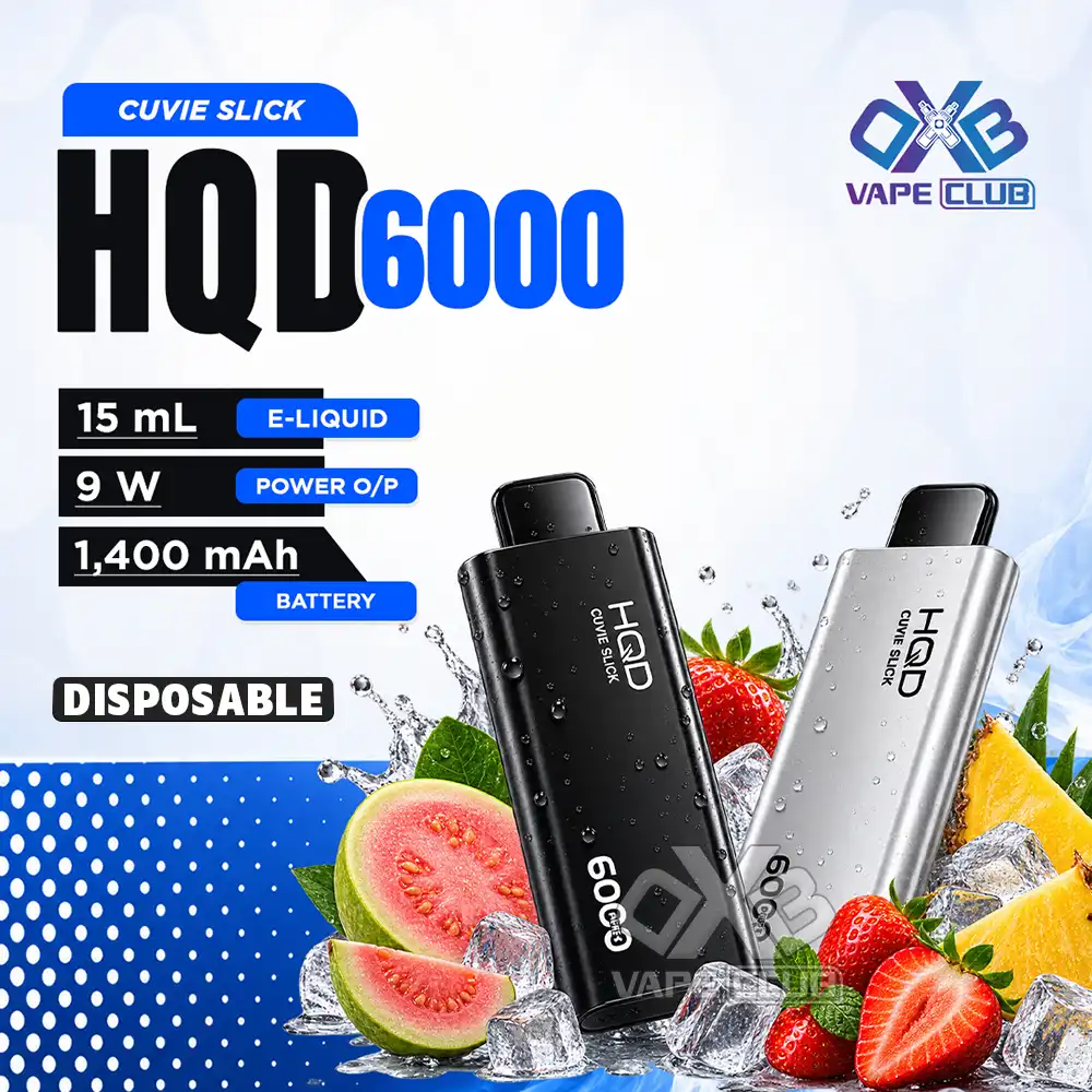 HQD Cuvie Slick 6000 Puffs Disposable Vape HQD Cuvie Slick 6000 Puffs Disposable Vape