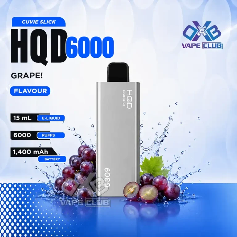 HQD Cuvie Slick 6000 Puffs Grapey