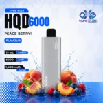 HQD Cuvie Slick 6000 Puffs Peach Berry from DXB Vape Club