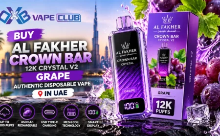 Al Fakher Crown Bar 12K Crystal V2 Grape Mint from DXB Vape Club