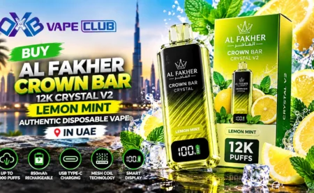 Al Fakher Crown Bar 12K Crystal V2 Disposable Lemon Mint