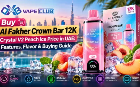 Buy Al Fakher Crown Bar 12K Crystal V2 Peach Ice Price in UAE: Features, Flavor & Buying Guide